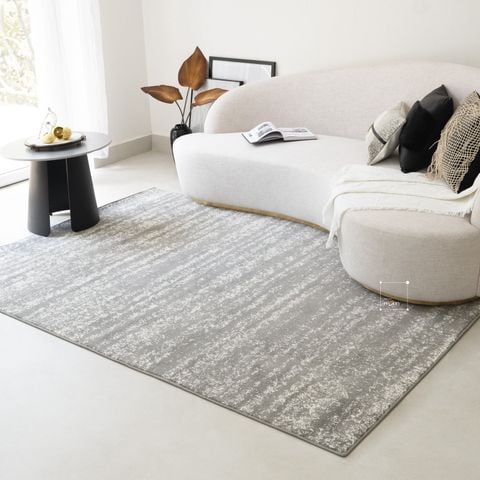 Thảm Lông Trải Sàn Sợi Ngắn Dệt Điểm Cao Cấp Be Dệt Sọc