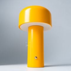 Đèn Ngủ Để Bàn Kim Loại Cao Cấp Hình Nấm Sử Dụng Pin Sạc