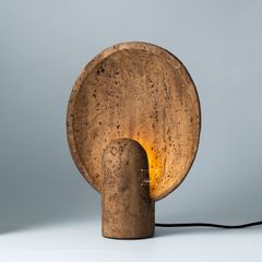 Đèn Bàn Đầu Giường Hình Mặt Trời Phong Cách Wabi Sabi