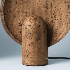 Đèn Bàn Đầu Giường Hình Mặt Trời Phong Cách Wabi Sabi