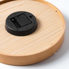 Đồng Hồ Gỗ Treo Tường Solid Wood Có Kim Giây Hàn Quốc