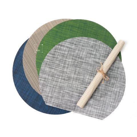 Tấm Lót Bàn Ăn PVC Cách Nhiệt Hình Bán Nguyệt