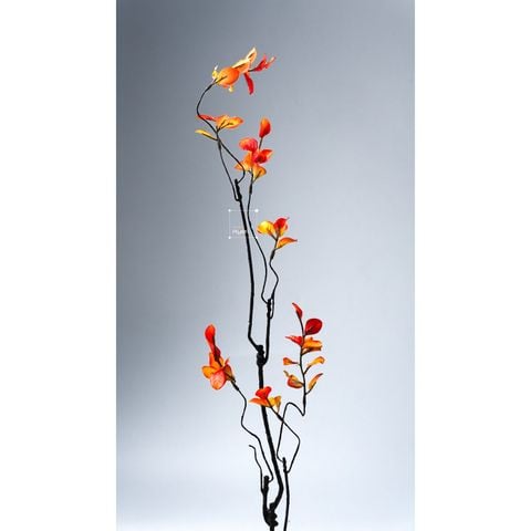 Cành Lá Phong Đỏ Trang Trí Phong Cách Bắc Âu