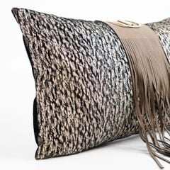 Vỏ Gối Tựa Lưng Trang Trí Tông Đen Cao Cấp