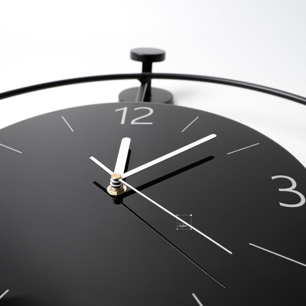 Đồng Hồ Treo Tường Tối Giản Minimalist Phối Vòng Kim Loại