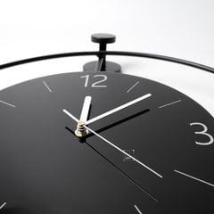 Đồng Hồ Treo Tường Tối Giản Minimalist Phối Vòng Kim Loại