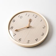 Đồng Hồ Treo Tường Gỗ Phong Cách Bắc Âu Hình Lá