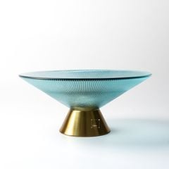 Khay Dĩa Thủy Tinh Tròn Trang Trí Bàn Tiệc