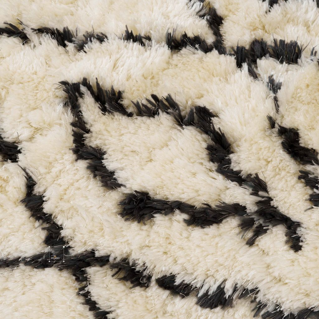 Thảm Lông Ngắn Cừu Dệt Sợi Xịn Mịn Họa Tiết Hình Học Màu