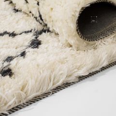 Thảm Lông Ngắn Cừu Dệt Sợi Xịn Mịn Họa Tiết Hình Học Màu