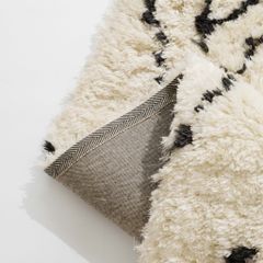 Thảm Lông Ngắn Cừu Dệt Sợi Xịn Mịn Họa Tiết Hình Học Màu