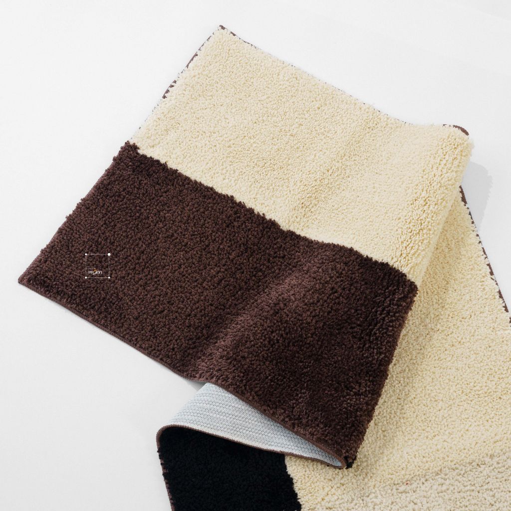 Thảm Sợi Lông Len Họa Tiết Hình Học Nâu Trang Trí Phòng Ngủ