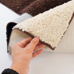 Thảm Sợi Lông Len Họa Tiết Hình Học Nâu Trang Trí Phòng Ngủ