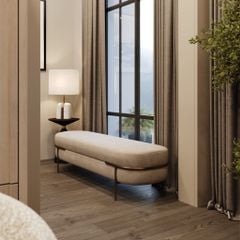 Ghế Bench Dài Chân Sắt Thira
