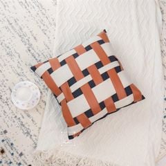 Set Vỏ Gối Tựa Lưng Phong Cách Nâu Be Tối Giản - Set 9