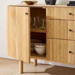 Tủ Console Phối Sọc Ellington