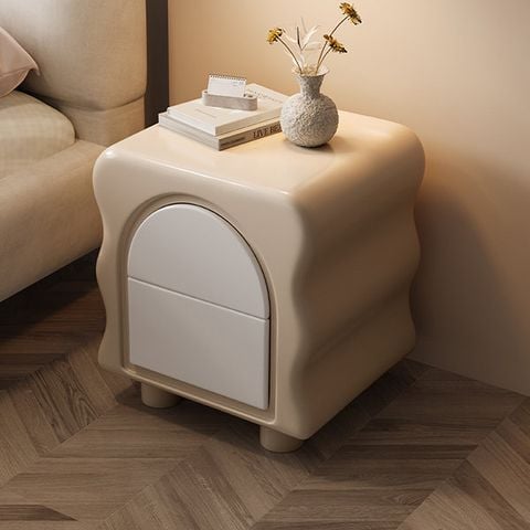 Tủ Đầu Giường Side Table Gỗ Sơn PU Phong Cách Neutral Color