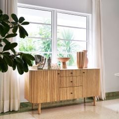 Tủ Console Phối Sọc Ellington