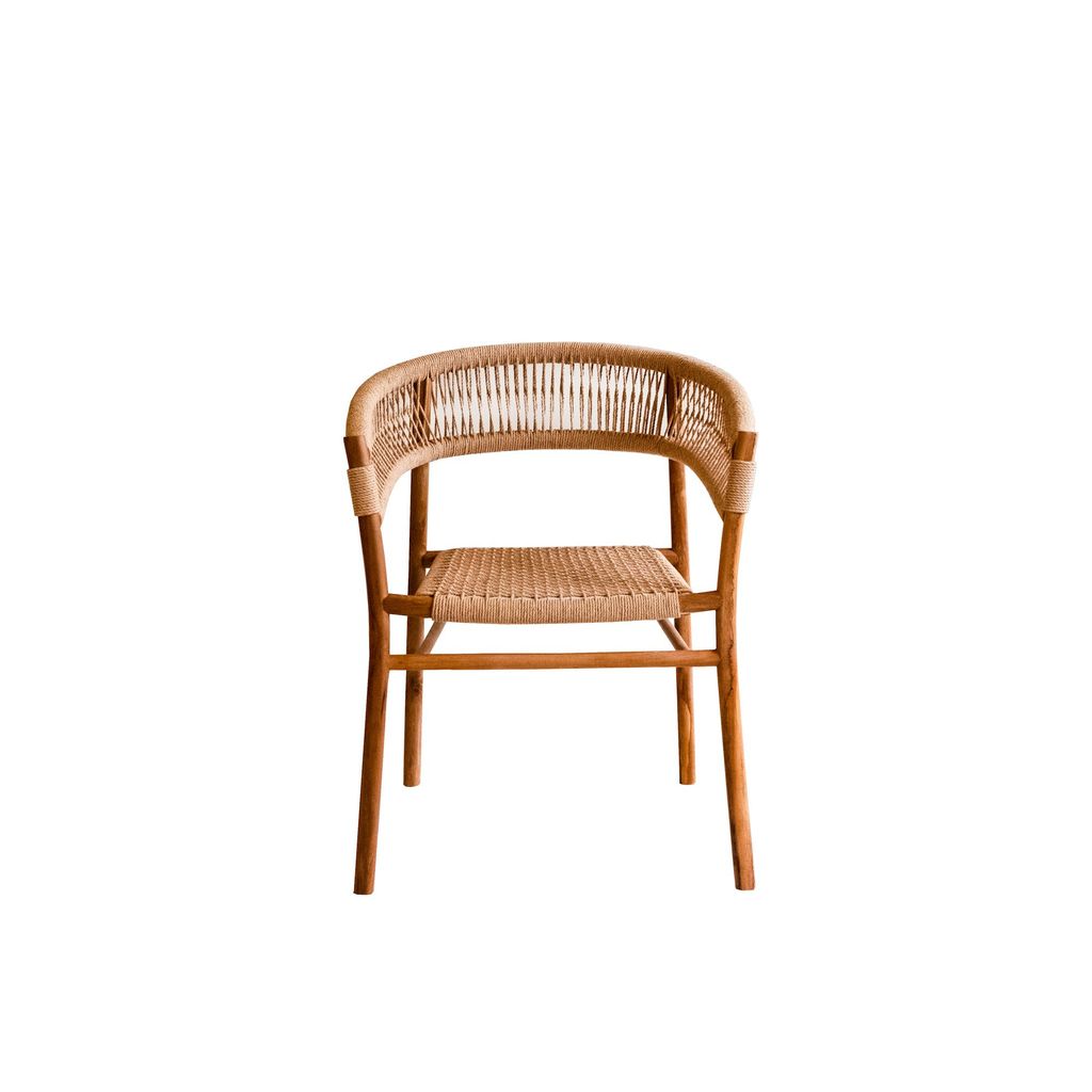 Ghế Gỗ Tần Bì Đan Dây Dù Rory