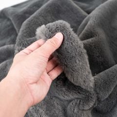 Ghế Lười Nhung Tuyết Hình Tròn Size XL 100x120cm