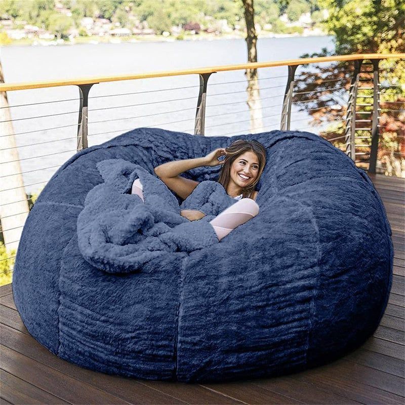 Ghế Lười Sofa Túi Tròn Bigsize 150cm Làm Giường Ngủ