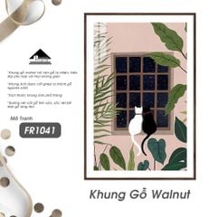 Tranh Bộ Hoạt Hình Cô Gái Và Mèo Passion FR1041