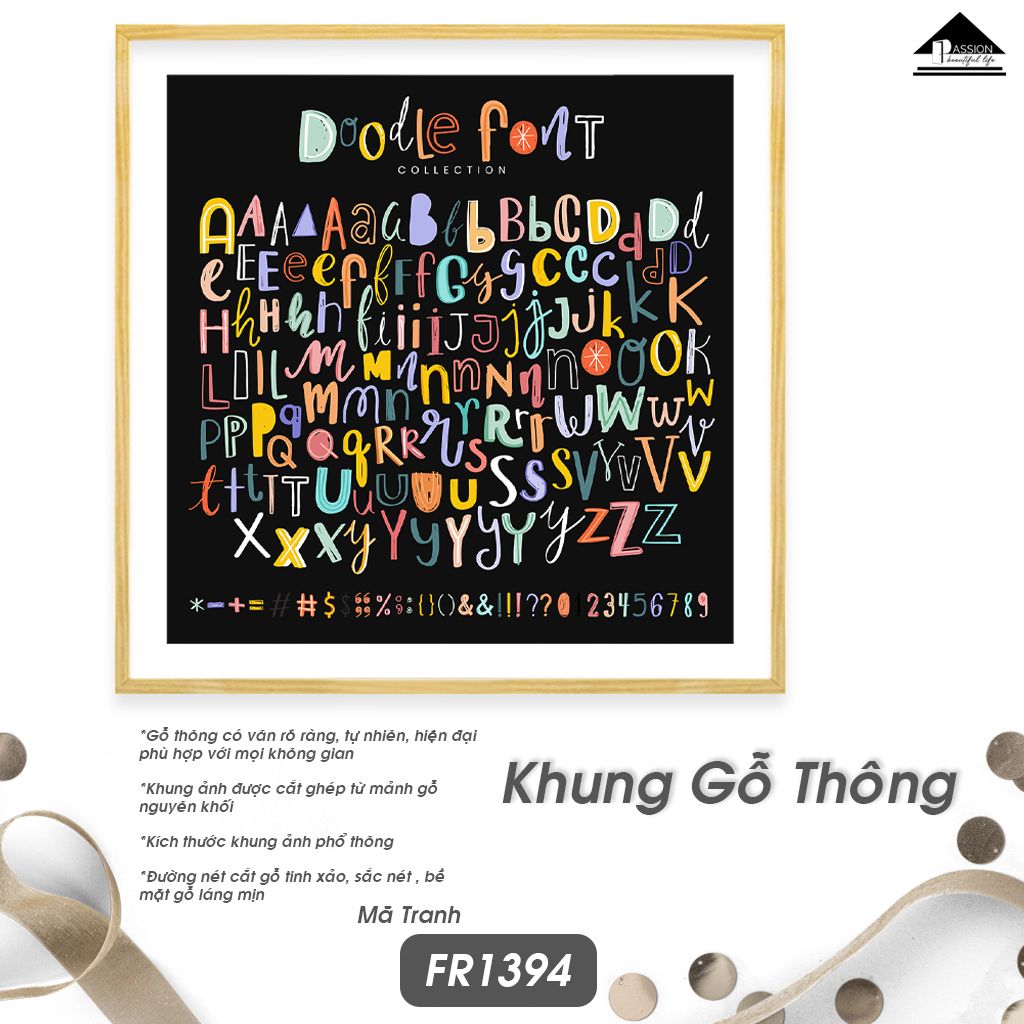 Tranh Chữ Passion FR1394