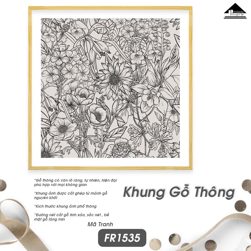 Tranh Thực Vật Passion FR1535