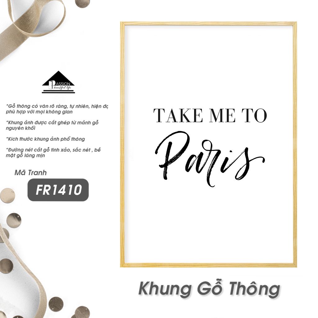 Tranh Chữ Passion FR1410