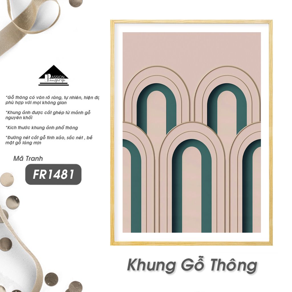 Bộ Tranh Hình Học Hiện Đại Passion FR1481