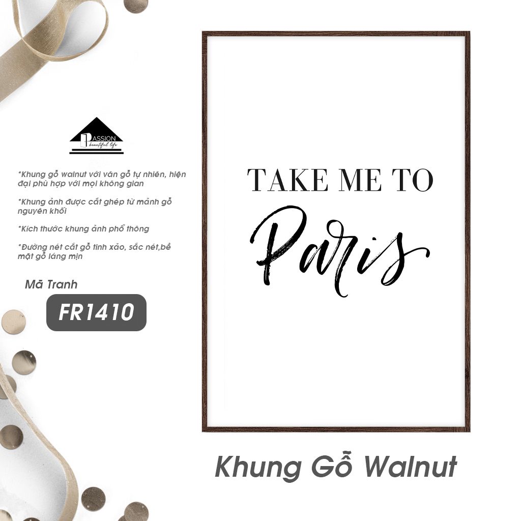 Tranh Chữ Passion FR1410