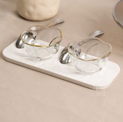 Dĩa Gốm Phẳng Trang Trí Bàn Ăn Tráng Miệng