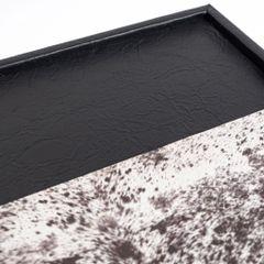 Khay Da In Phối Lông Ngựa Trang Trí Cao Cấp