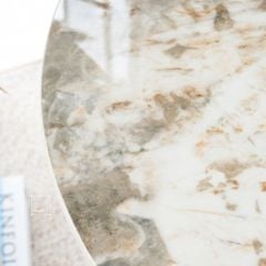 Bàn Trà Side Table Bàn Nhỏ Góc Phòng Inox Cao Cấp Dáng Cong