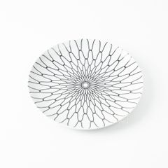 Dĩa Ăn Tròn Họa Tiết Lưới Bắc Âu