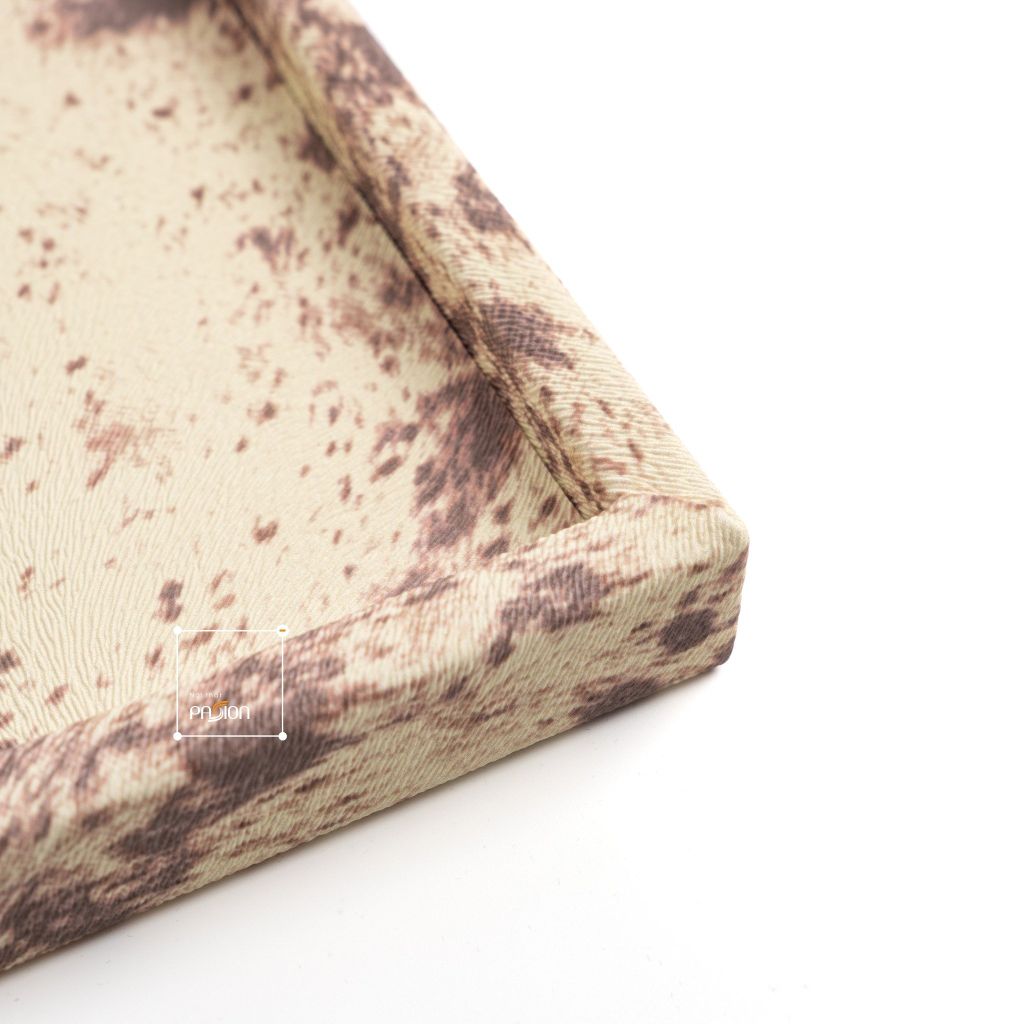 Khay Da In Phối Lông Ngựa Trang Trí Cao Cấp