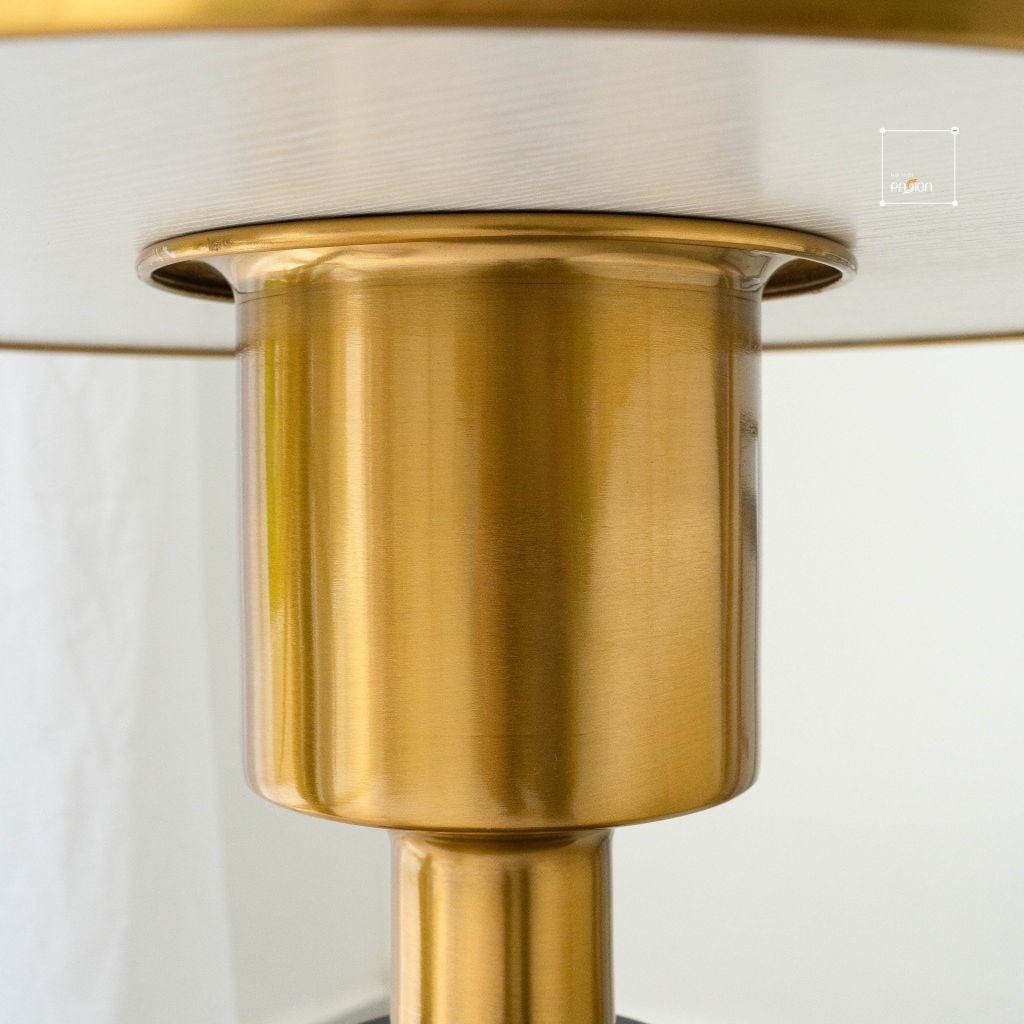 Bàn Trà Side Table Bàn Nhỏ Góc Phòng Đá Phối Kim Loại Phong Cách Ý Đá Kiểu Xòe Đen