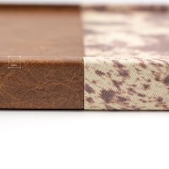 Khay Da In Phối Lông Ngựa Trang Trí Cao Cấp