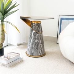 Bàn Trà Side Table Bàn Nhỏ Góc Phòng Hiện Đại Kiểu Ý Dáng Chữ V