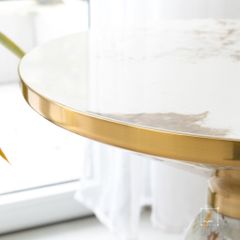 Bàn Trà Side Table Bàn Nhỏ Góc Phòng Hiện Đại Kiểu Ý Trụ Đá