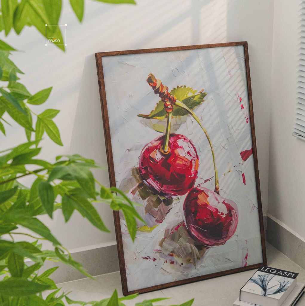 Tranh Treo Tường Painting Art Cherry