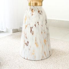 Bàn Trà Side Table Bàn Nhỏ Góc Phòng Hiện Đại Kiểu Ý Trụ Đá