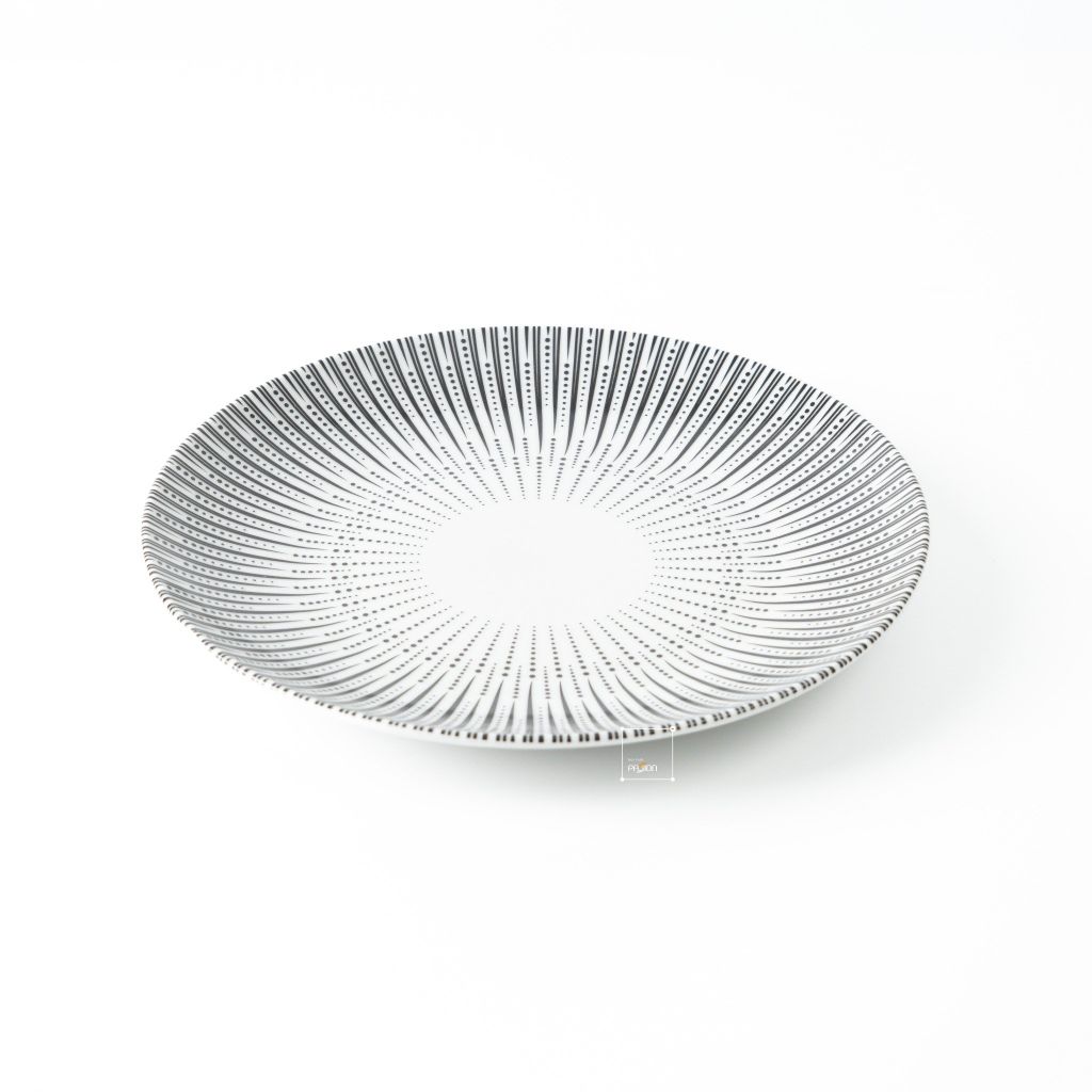 Dĩa Ăn Tròn Họa Tiết Lưới Bắc Âu