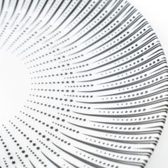 Dĩa Ăn Tròn Họa Tiết Lưới Bắc Âu