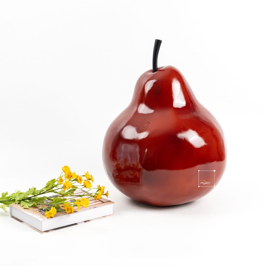 Tượng Trang Trí Quả Lê Đỏ Phong Cách Pháp