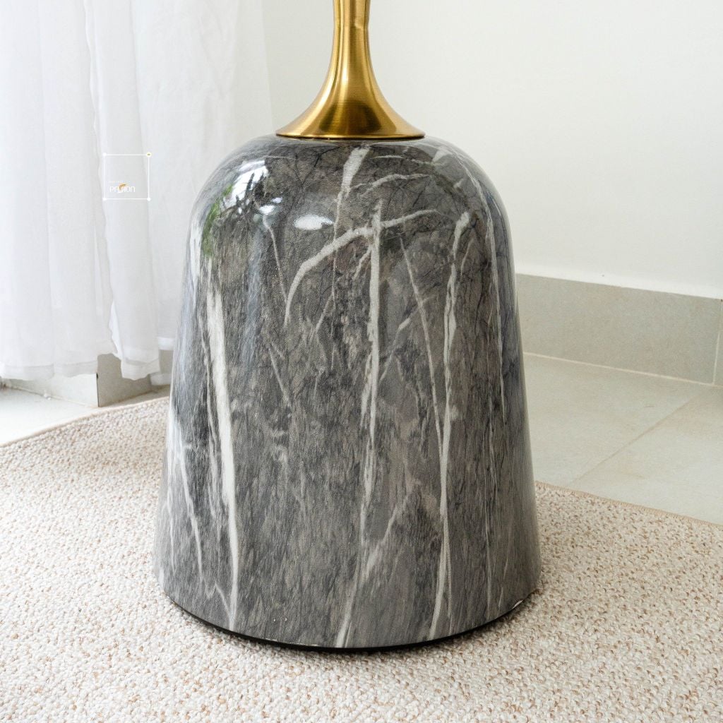 Bàn Trà Side Table Bàn Nhỏ Góc Phòng Hiện Đại Phong Cách Ý Kiểu Trụ Đá