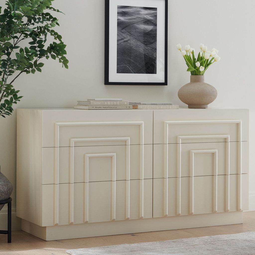 Tủ Console Viền Hình Học Hiện Đại Harway