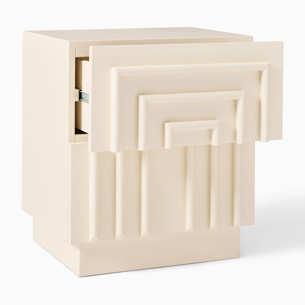 Tủ Đầu Giường Thiết Kế Sóng Vuông Bắc Âu