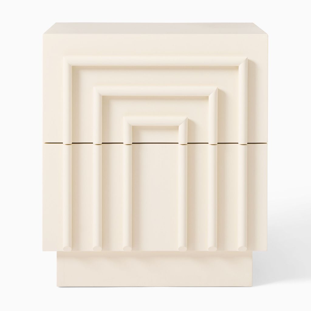 Tủ Đầu Giường Thiết Kế Sóng Vuông Bắc Âu