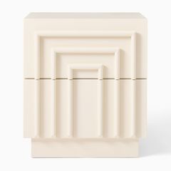 Tủ Đầu Giường Thiết Kế Sóng Vuông Bắc Âu